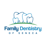 Family Dentistry of Seneca's logo shows a family of teeth because we provide dentistry for the whole family.